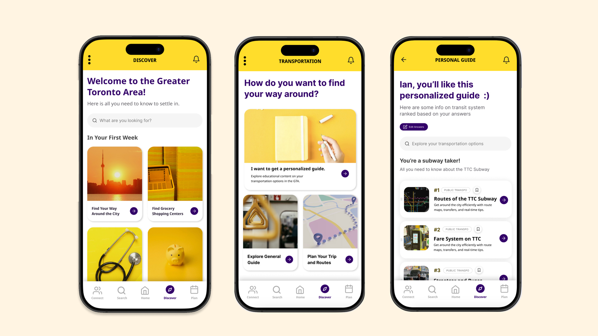 Mobile Solution for Toronto Newcomers